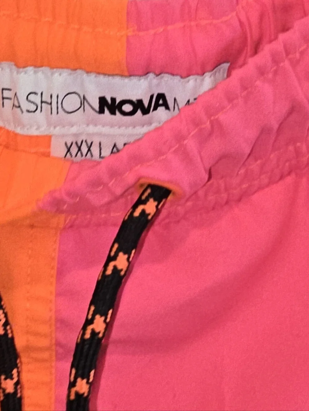New Neon Orange & Hot Pink Swim Shorts - Dual Colors XXL